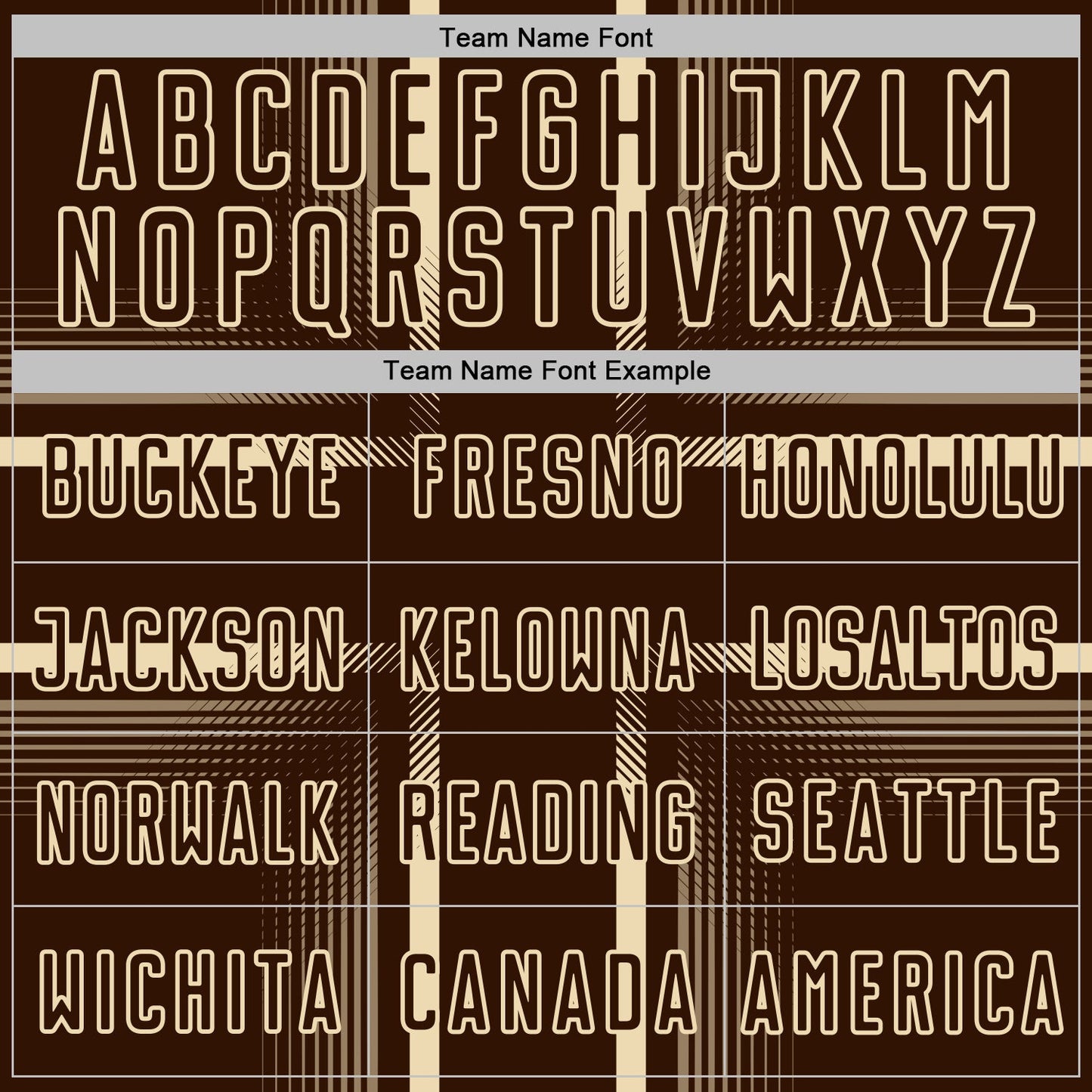 Custom Brown Cream Lines Sublimation Soccer Uniform Jersey Limited