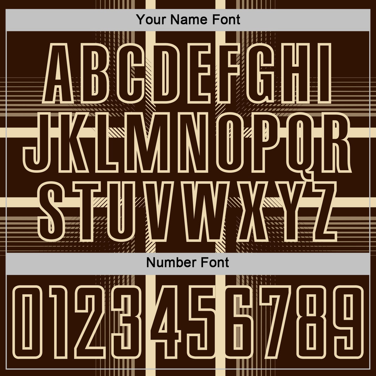 Custom Brown Cream Lines Sublimation Soccer Uniform Jersey Limited