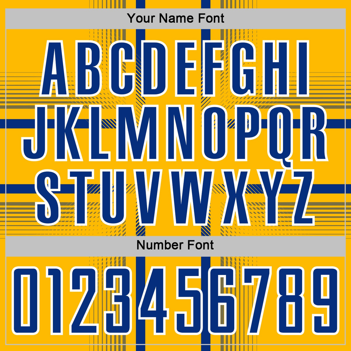 Custom Gold Royal-White Lines Sublimation Soccer Uniform Jersey Limited