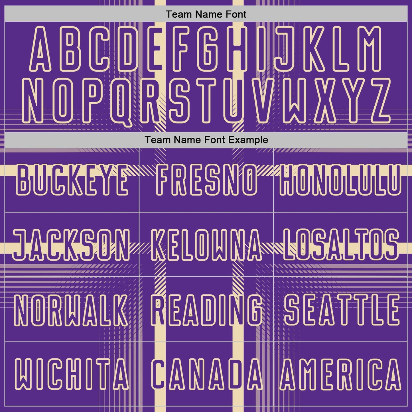 Custom Purple Cream Lines Sublimation Soccer Uniform Jersey Limited