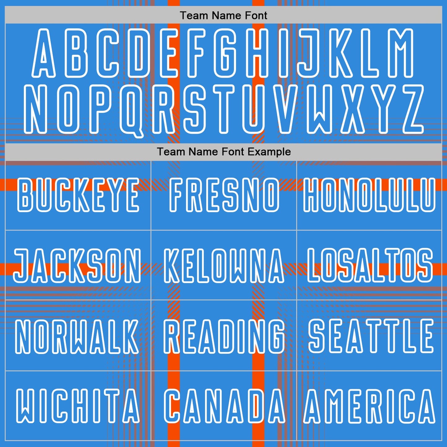 Custom Powder Blue Orange-White Lines Sublimation Soccer Uniform Jersey Limited