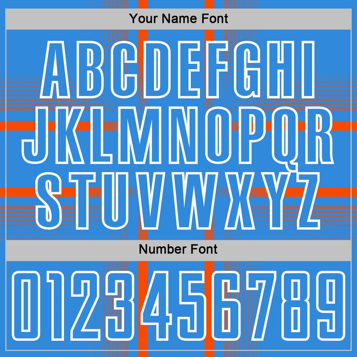 Custom Powder Blue Orange-White Lines Sublimation Soccer Uniform Jersey Limited