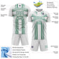 Custom White Kelly Green Lines Sublimation Soccer Uniform Jersey Limited