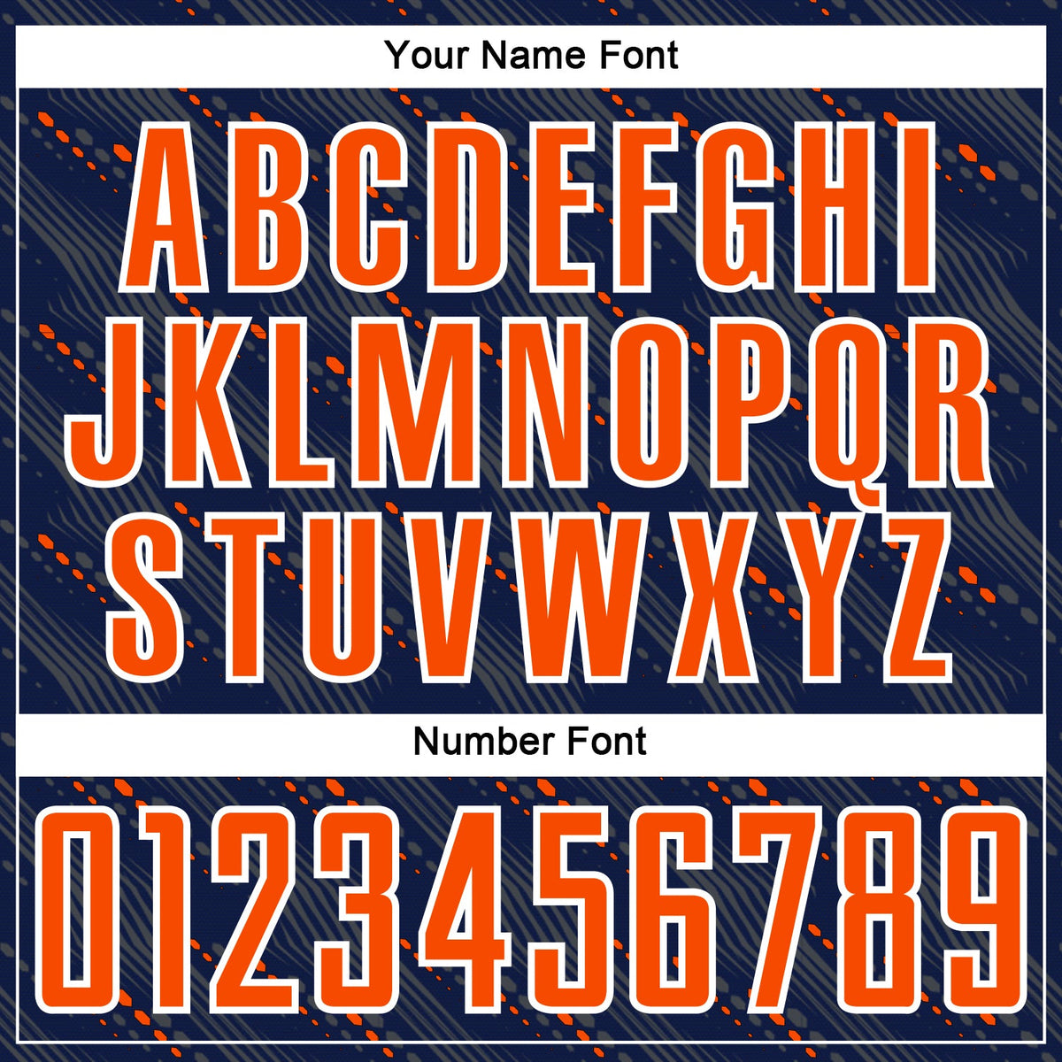 Custom Navy Orange-White Slant Lines Sports Sublimation Soccer Uniform Jersey Limited