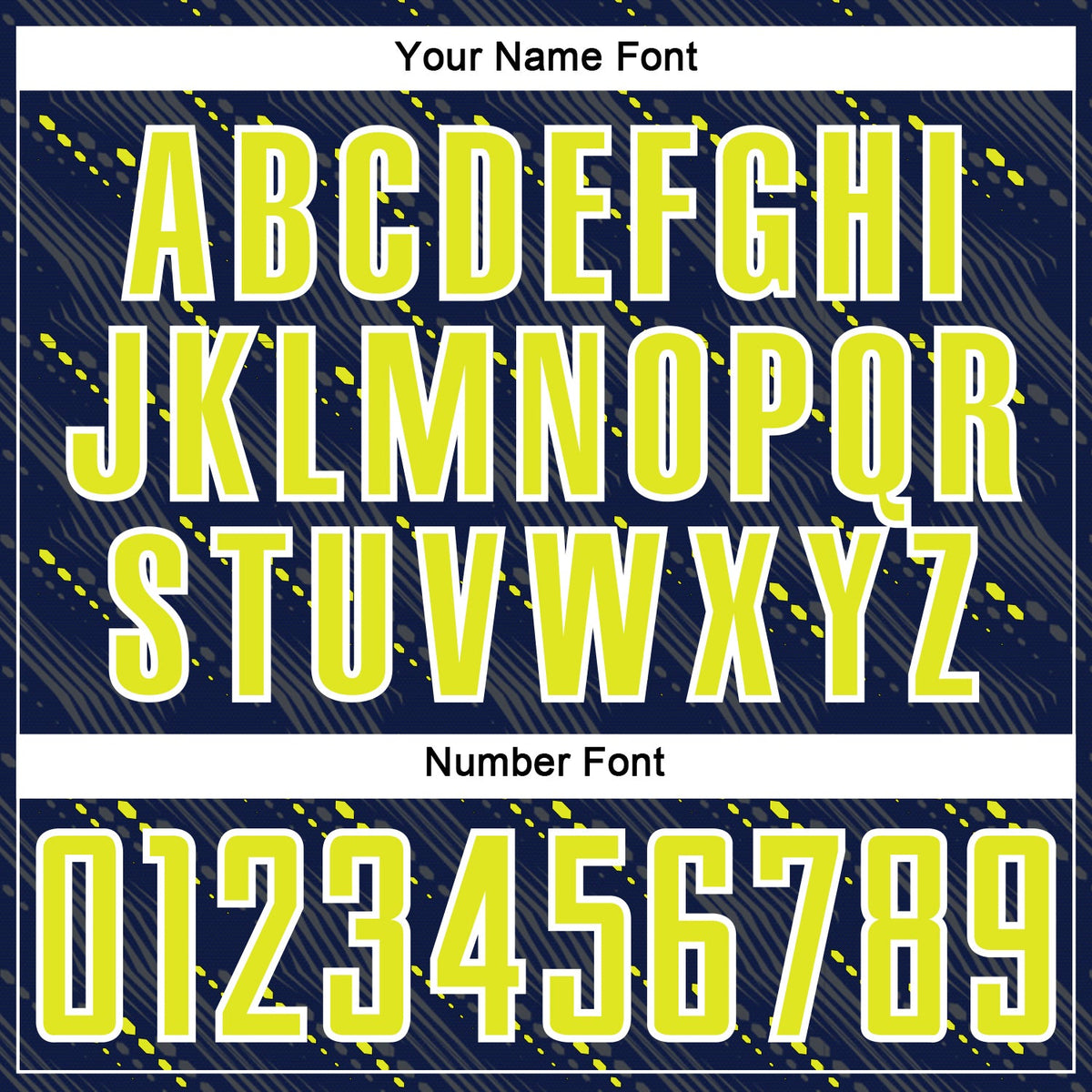 Custom Navy Neon Yellow-White Slant Lines Sports Sublimation Soccer Uniform Jersey Limited