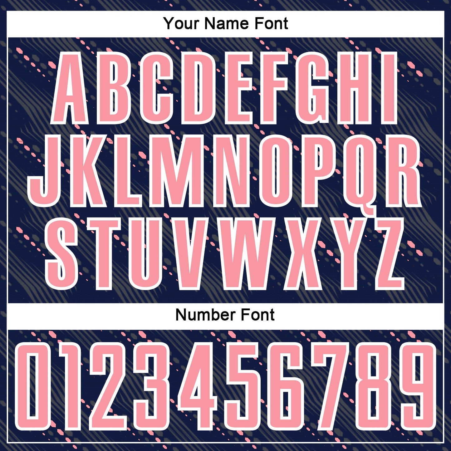 Custom Navy Medium Pink-White Slant Lines Sports Sublimation Soccer Uniform Jersey Limited