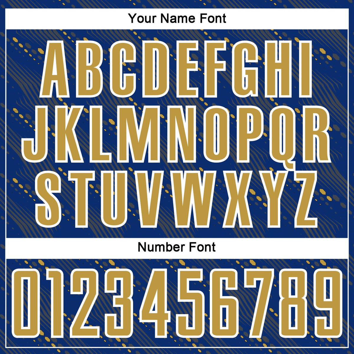 Custom Royal Old Gold-White Slant Lines Sports Sublimation Soccer Uniform Jersey Limited