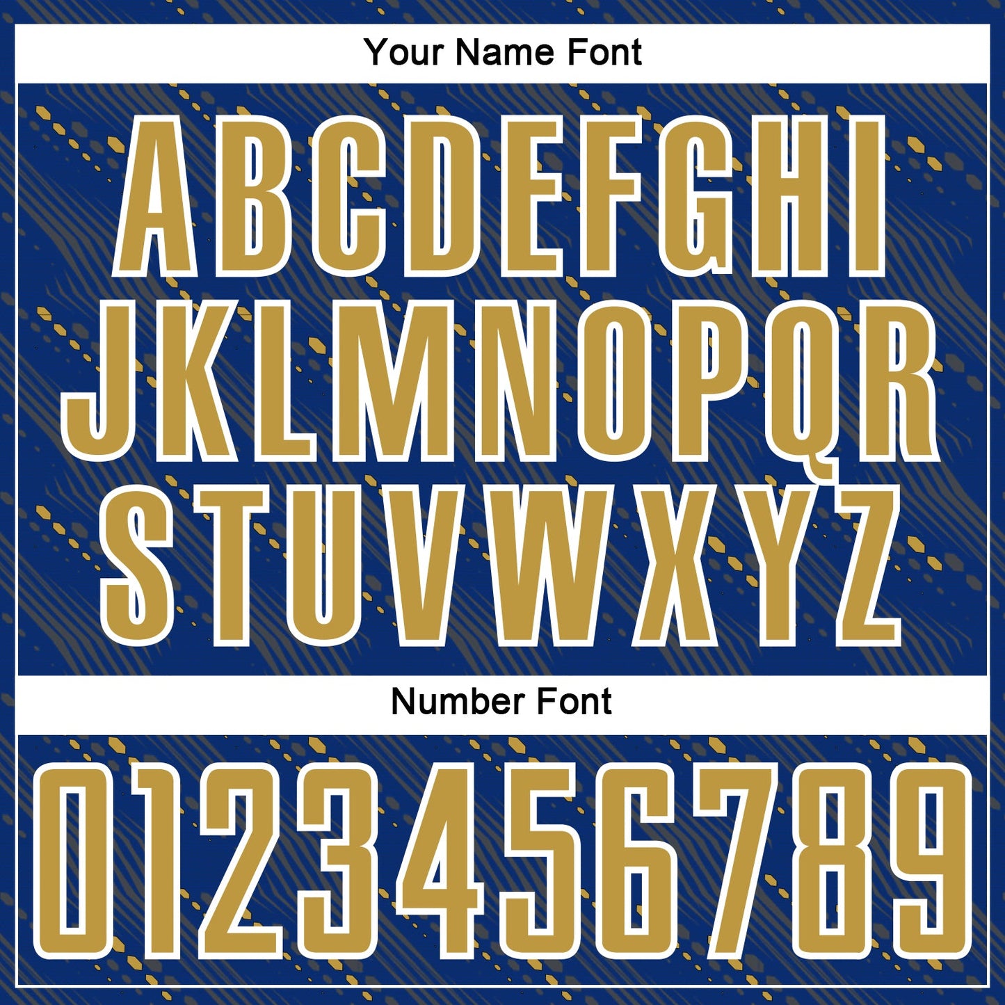 Custom Royal Old Gold-White Slant Lines Sports Sublimation Soccer Uniform Jersey Limited