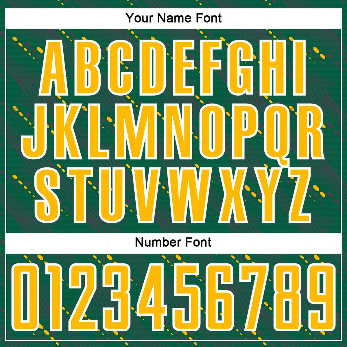 Custom Kelly Green Gold-White Slant Lines Sports Sublimation Soccer Uniform Jersey Limited