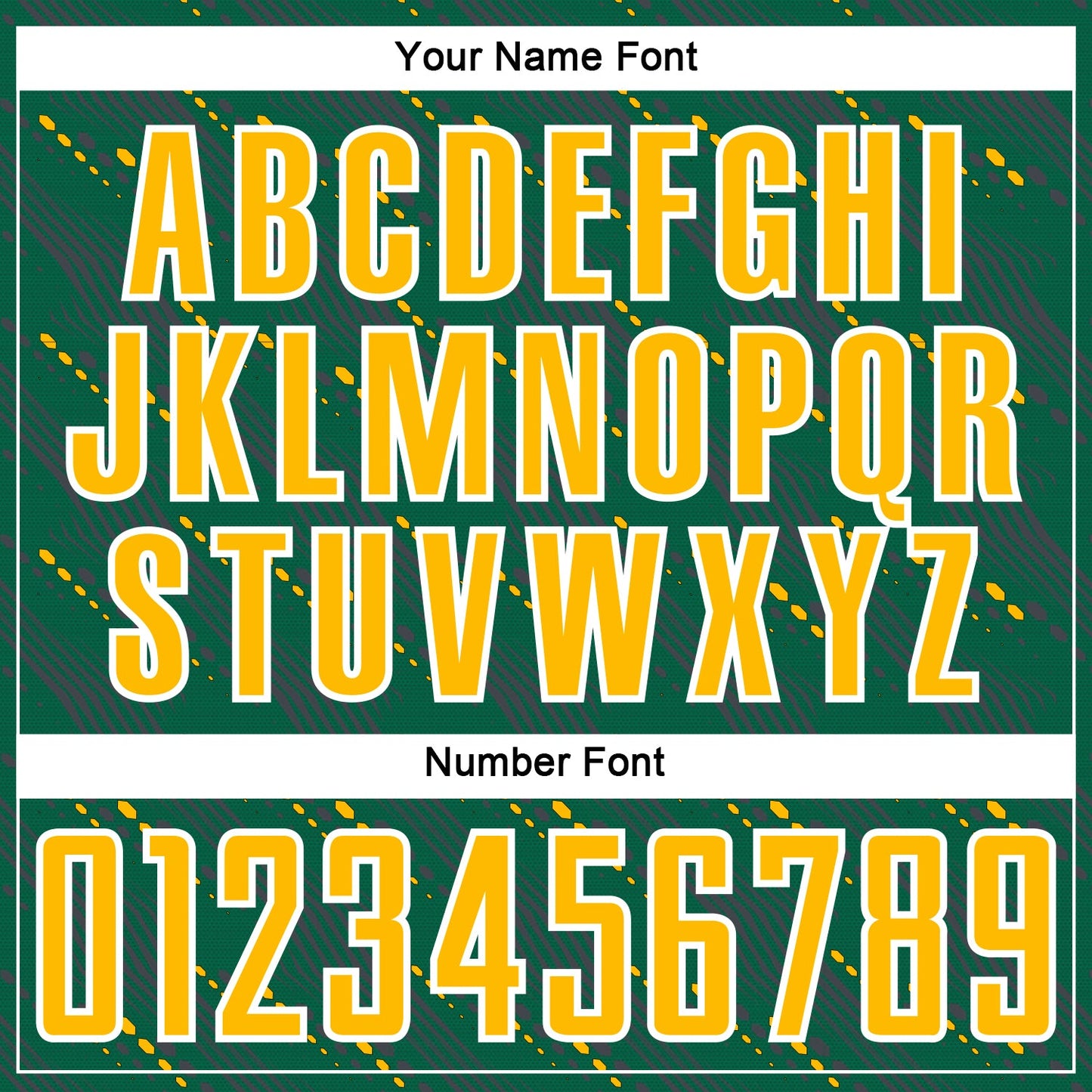 Custom Kelly Green Gold-White Slant Lines Sports Sublimation Soccer Uniform Jersey Limited