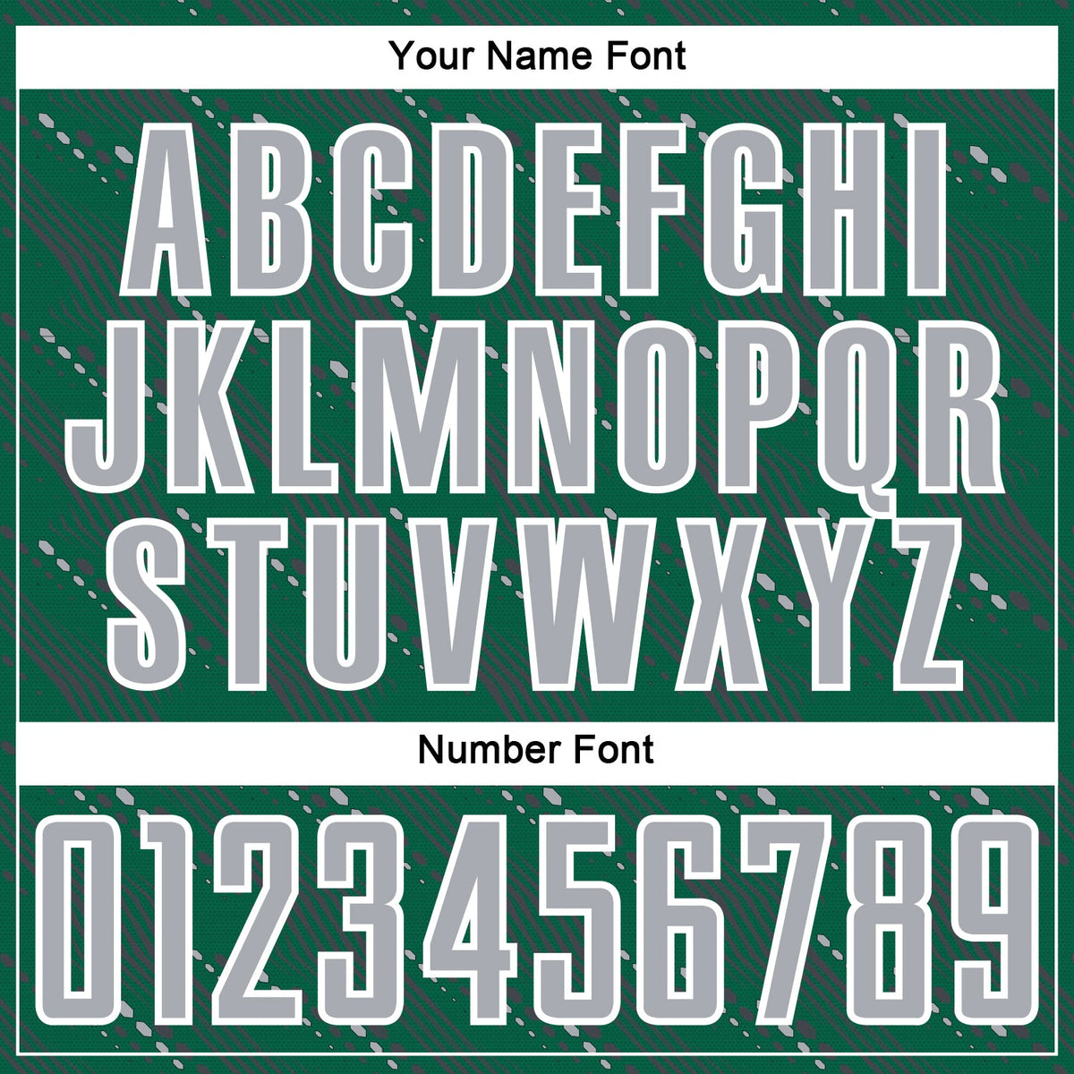 Custom Kelly Green Gray-White Slant Lines Sports Sublimation Soccer Uniform Jersey Limited