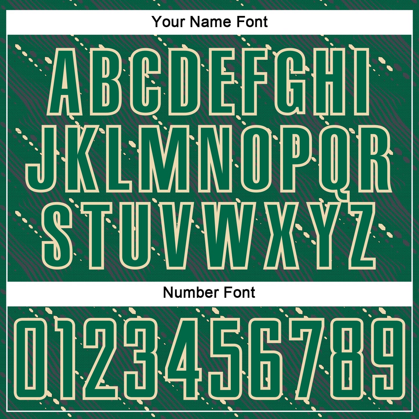 Custom Kelly Green Cream Slant Lines Sports Sublimation Soccer Uniform Jersey Limited