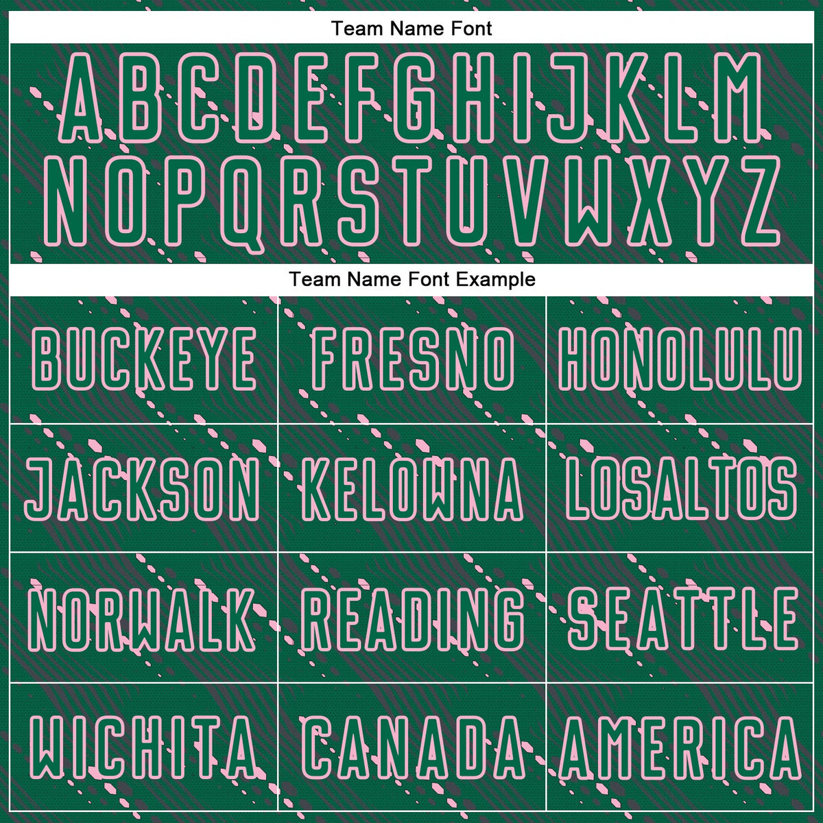 Custom Kelly Green Light Pink Slant Lines Sports Sublimation Soccer Uniform Jersey Limited