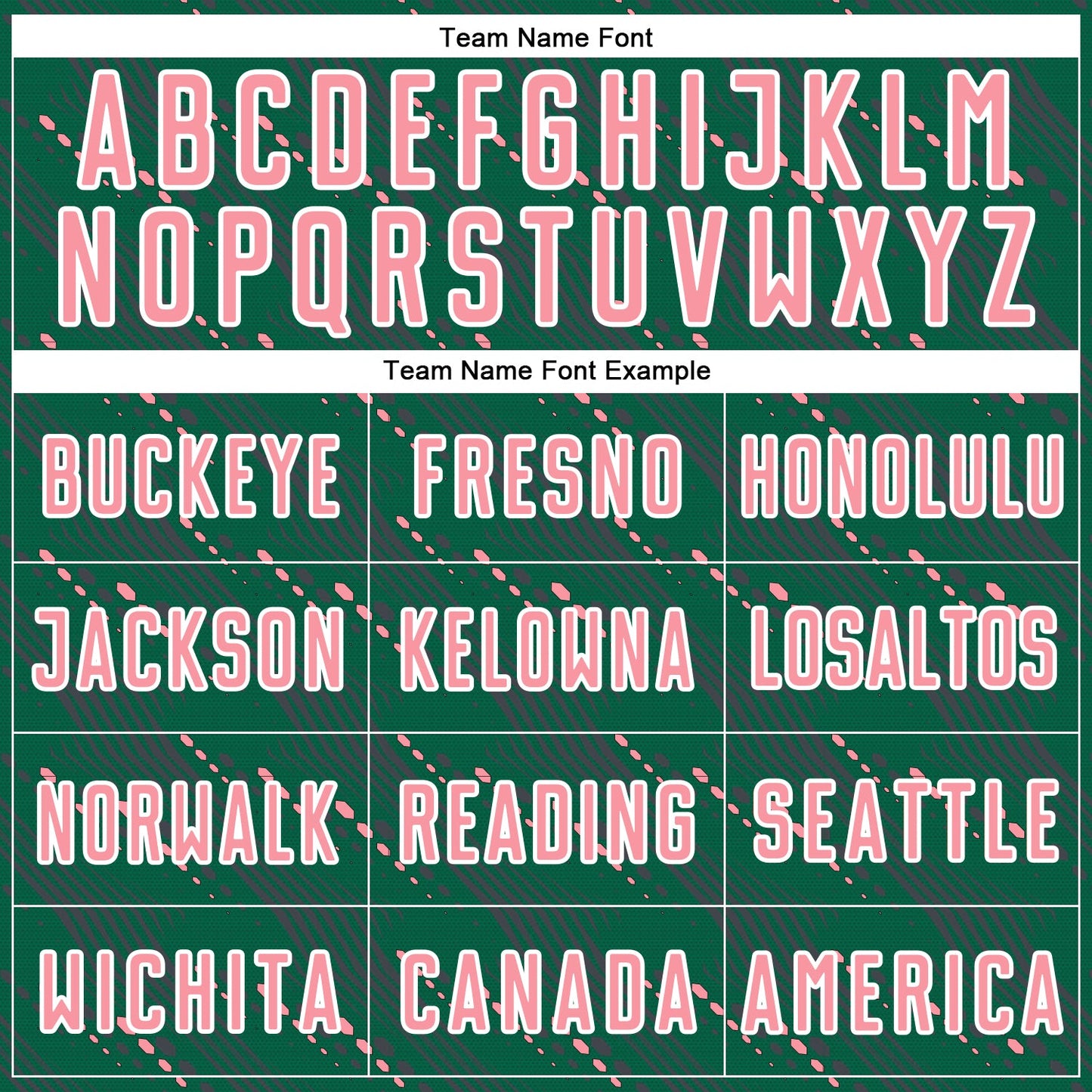 Custom Kelly Green Medium Pink-White Slant Lines Sports Sublimation Soccer Uniform Jersey Limited