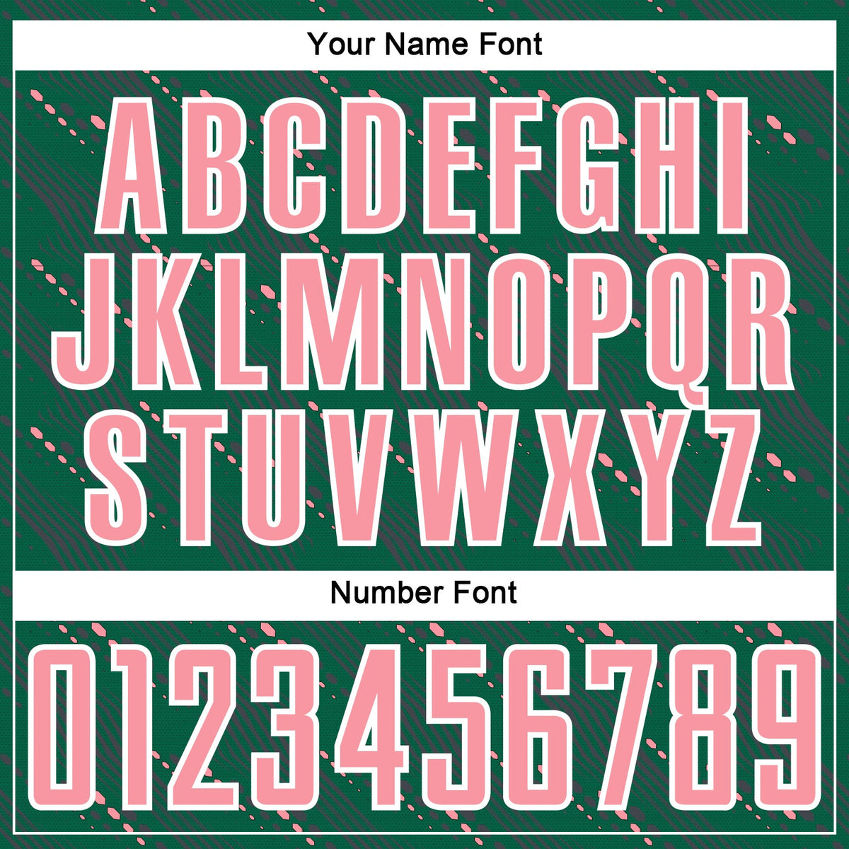 Custom Kelly Green Medium Pink-White Slant Lines Sports Sublimation Soccer Uniform Jersey Limited