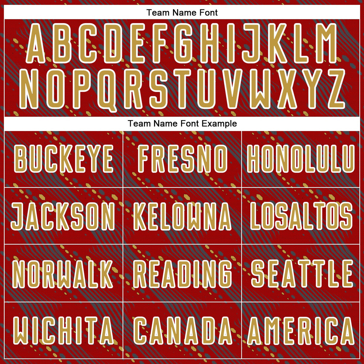 Custom Red Old Gold-White Slant Lines Sports Sublimation Soccer Uniform Jersey Limited