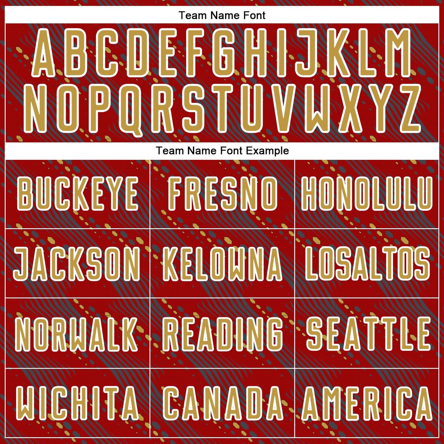 Custom Red Old Gold-White Slant Lines Sports Sublimation Soccer Uniform Jersey Limited