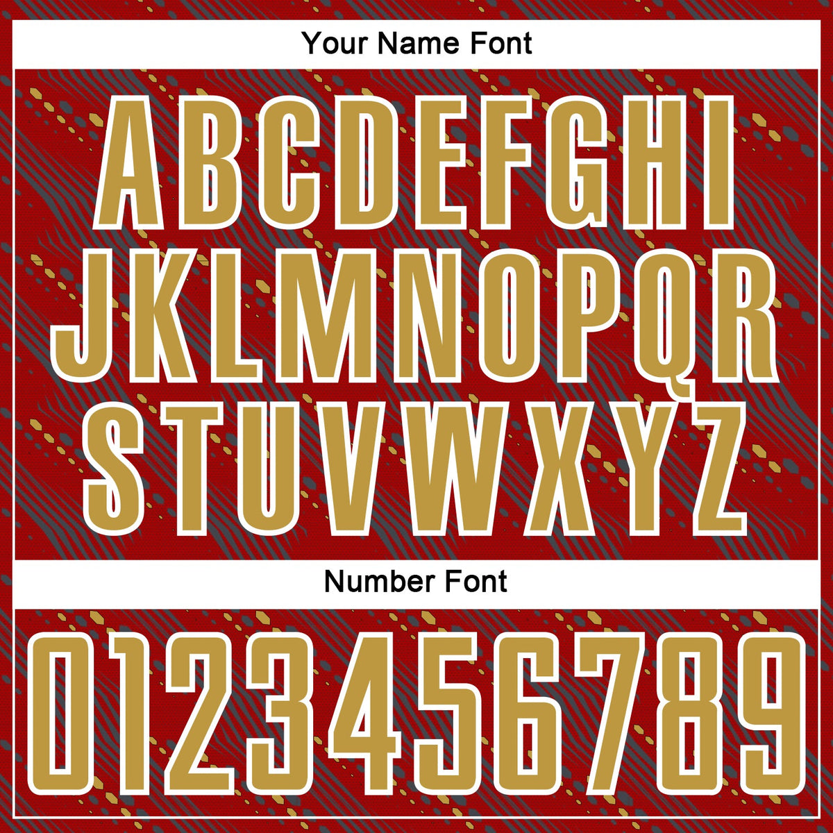 Custom Red Old Gold-White Slant Lines Sports Sublimation Soccer Uniform Jersey Limited