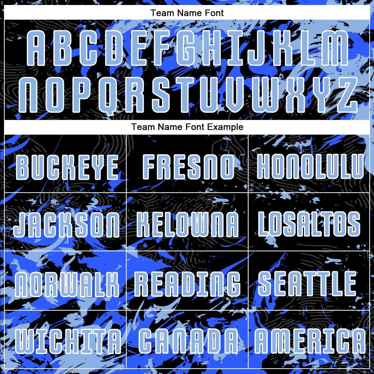 Custom Black Light Blue Royal-White Fluid Art Splash Sublimation Soccer Uniform Jersey Limited