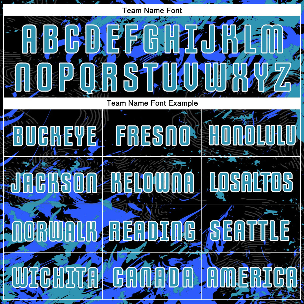 Custom Black Panther Blue Royal-White Fluid Art Splash Sublimation Soccer Uniform Jersey Limited