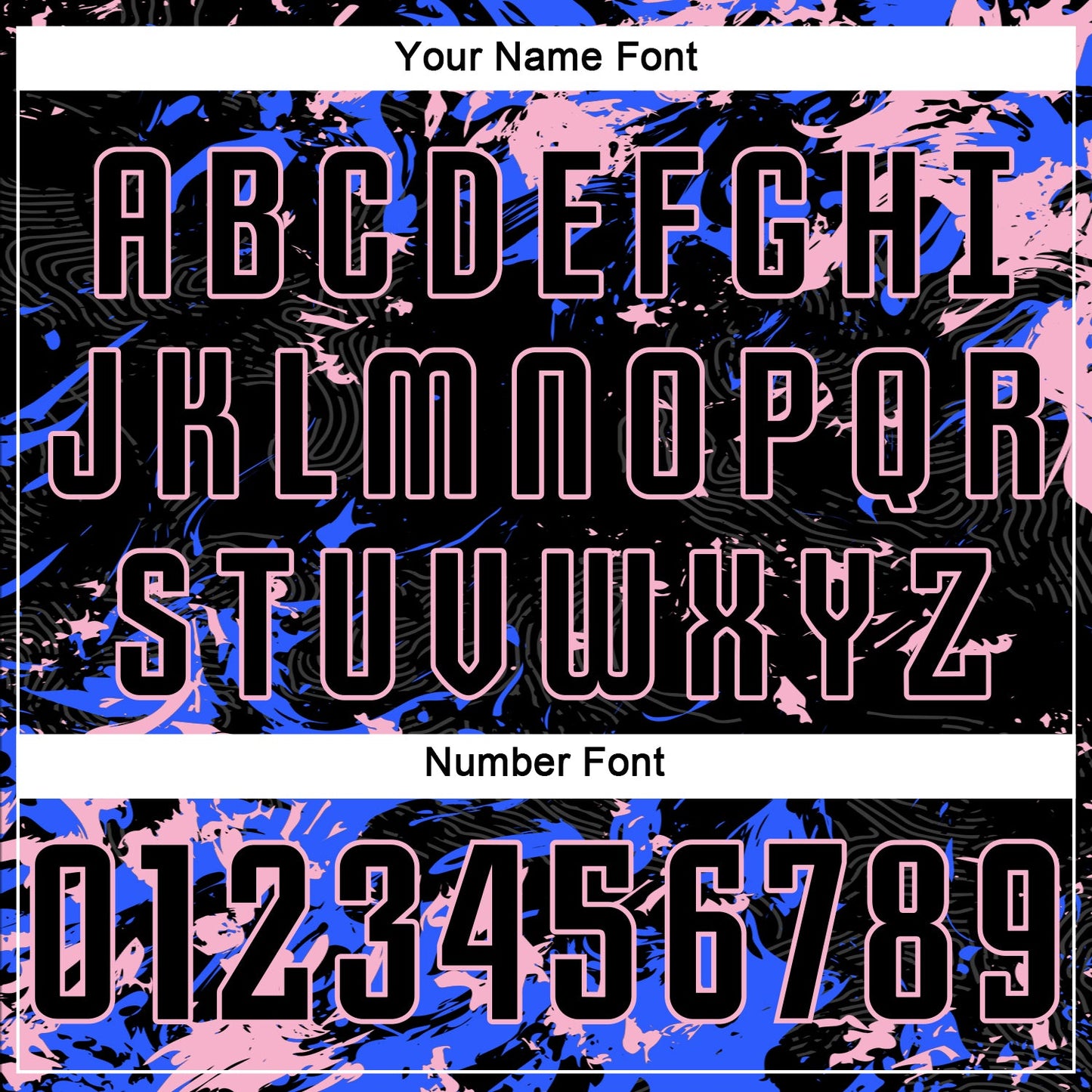 Custom Black Light Pink-Royal Fluid Art Splash Sublimation Soccer Uniform Jersey Limited