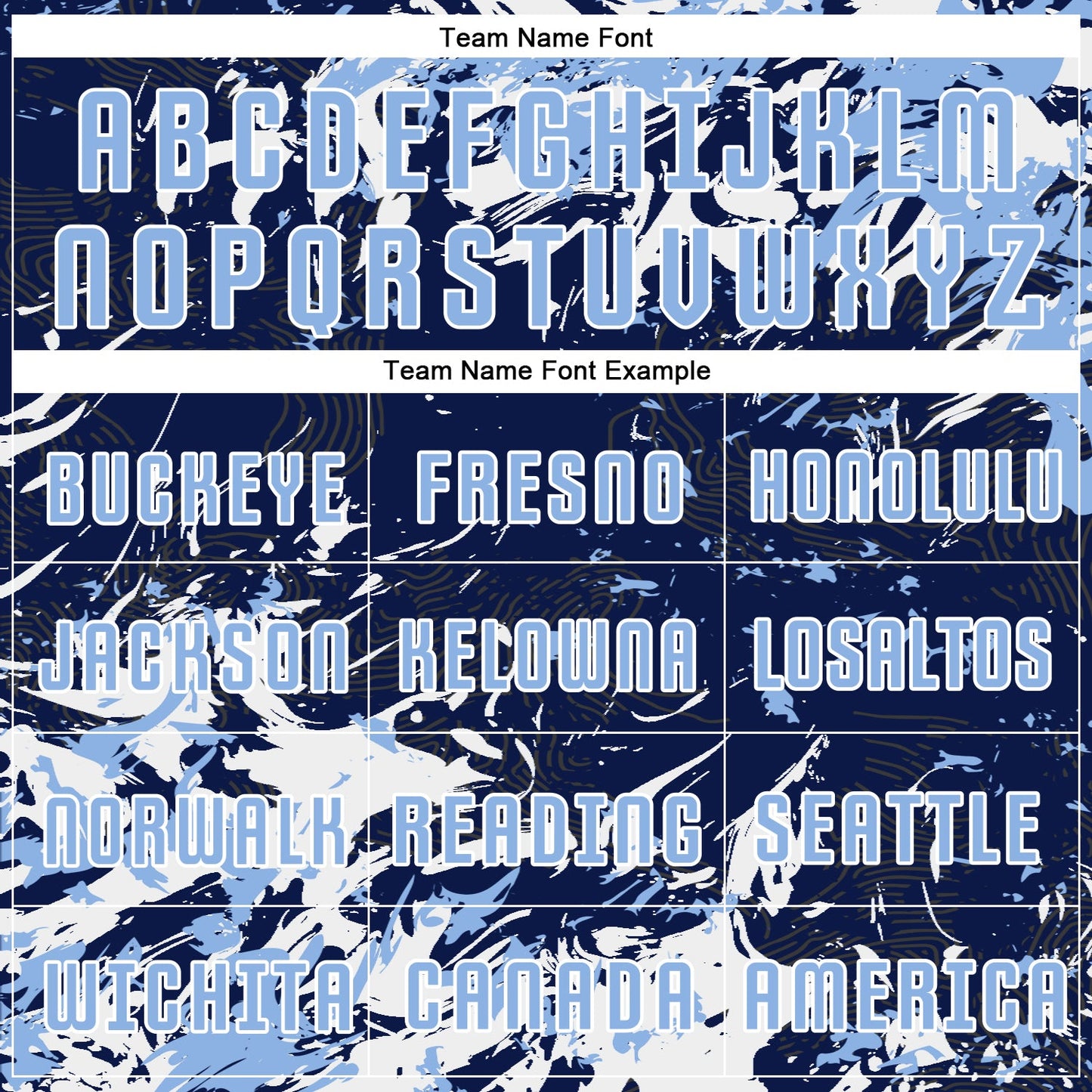 Custom Navy Light Blue-White Fluid Art Splash Sublimation Soccer Uniform Jersey Limited