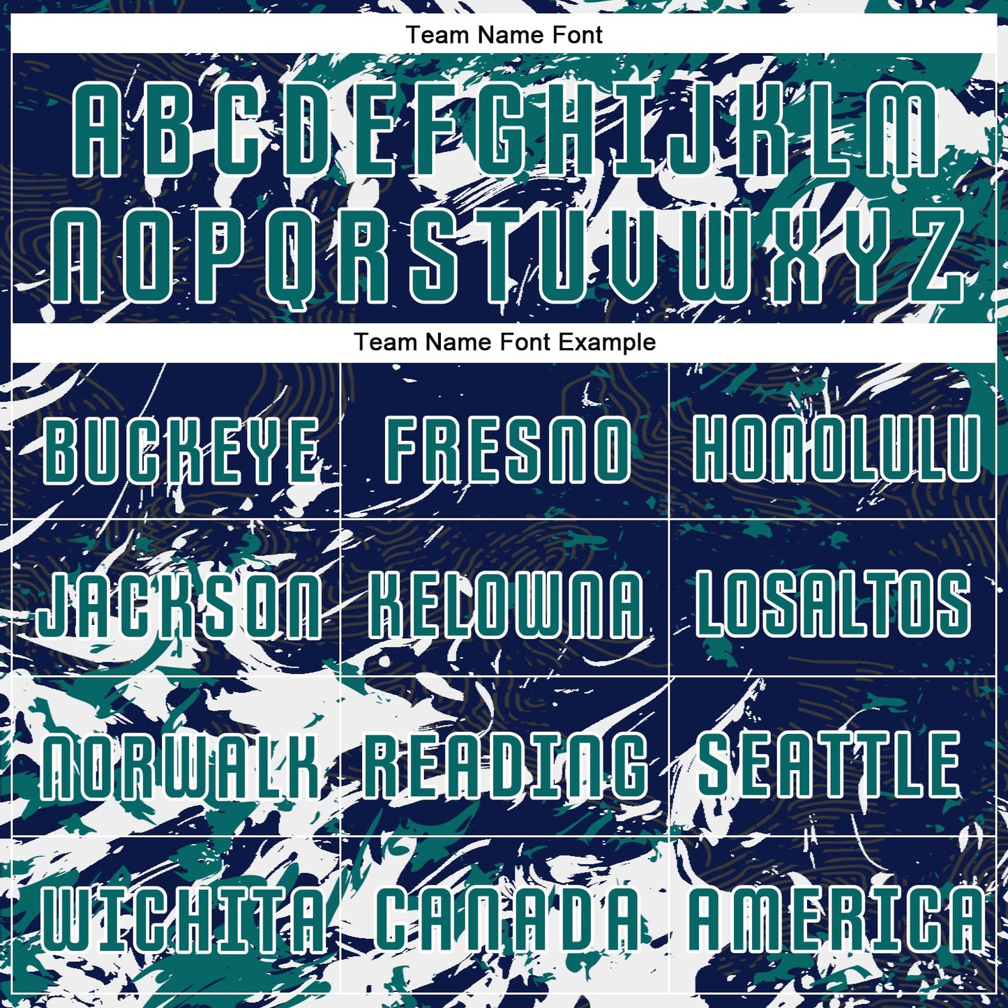 Custom Navy Teal-White Fluid Art Splash Sublimation Soccer Uniform Jersey Limited