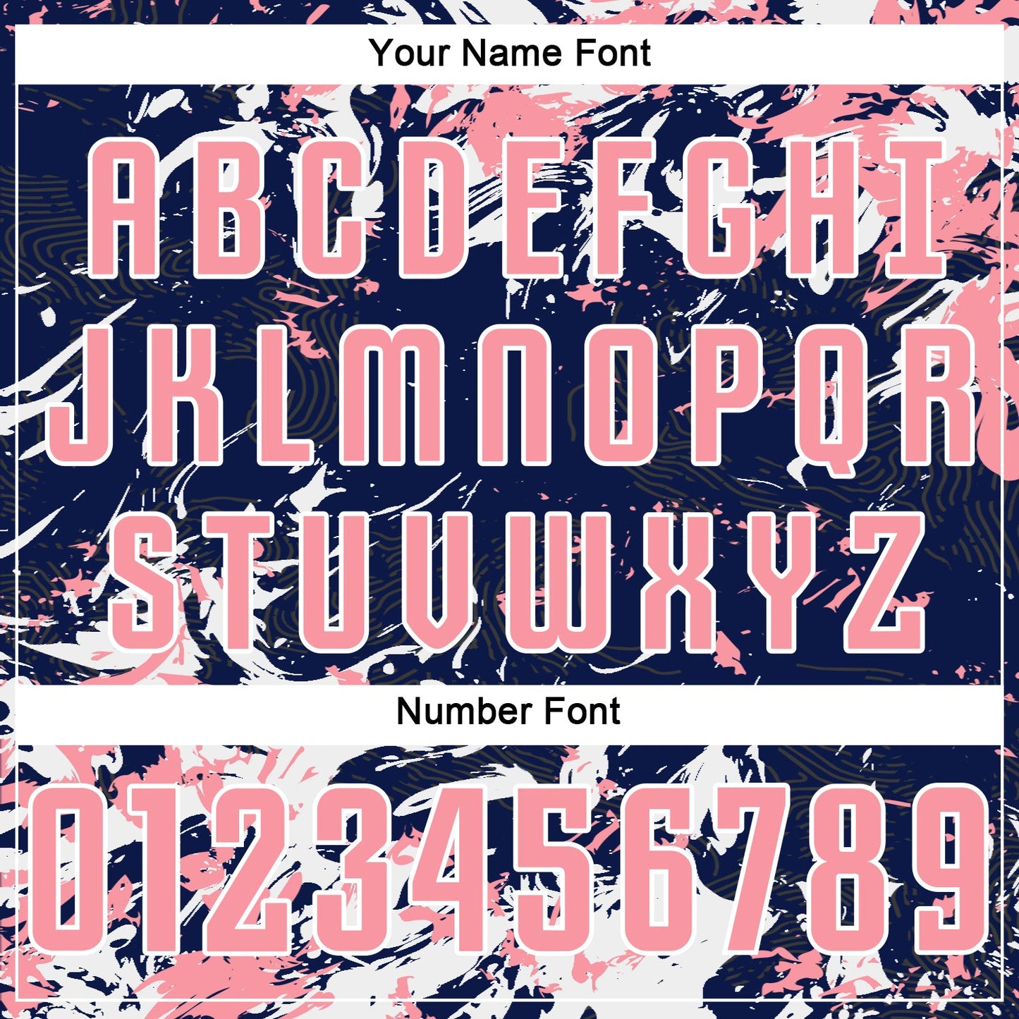 Custom Navy Medium Pink-White Fluid Art Splash Sublimation Soccer Uniform Jersey Limited