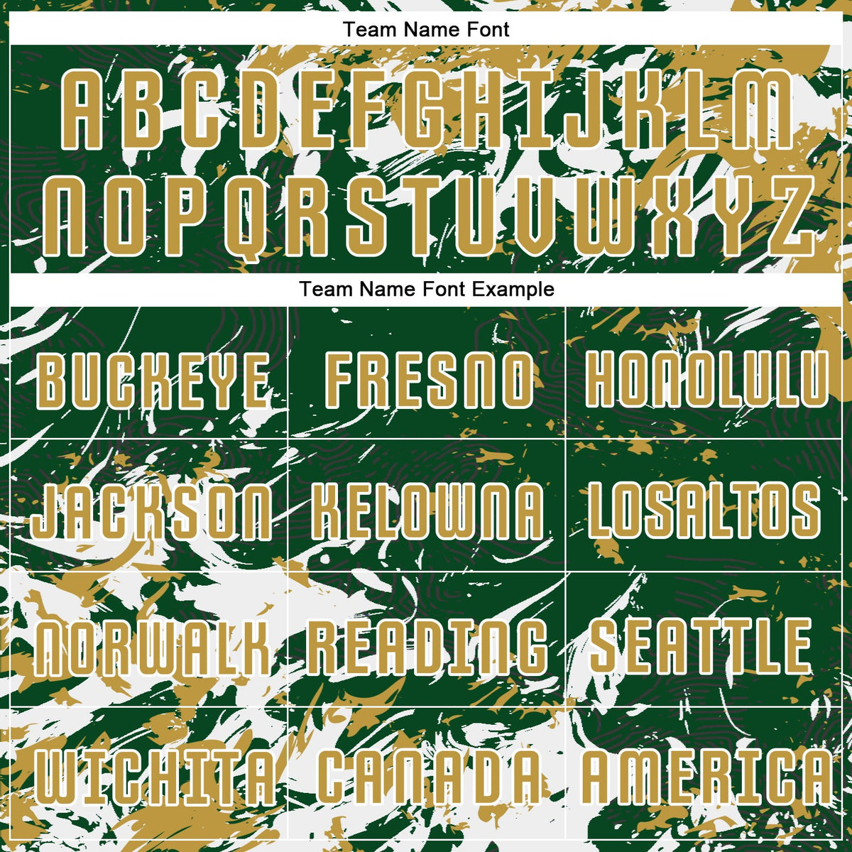 Custom Green Old Gold-White Fluid Art Splash Sublimation Soccer Uniform Jersey Limited