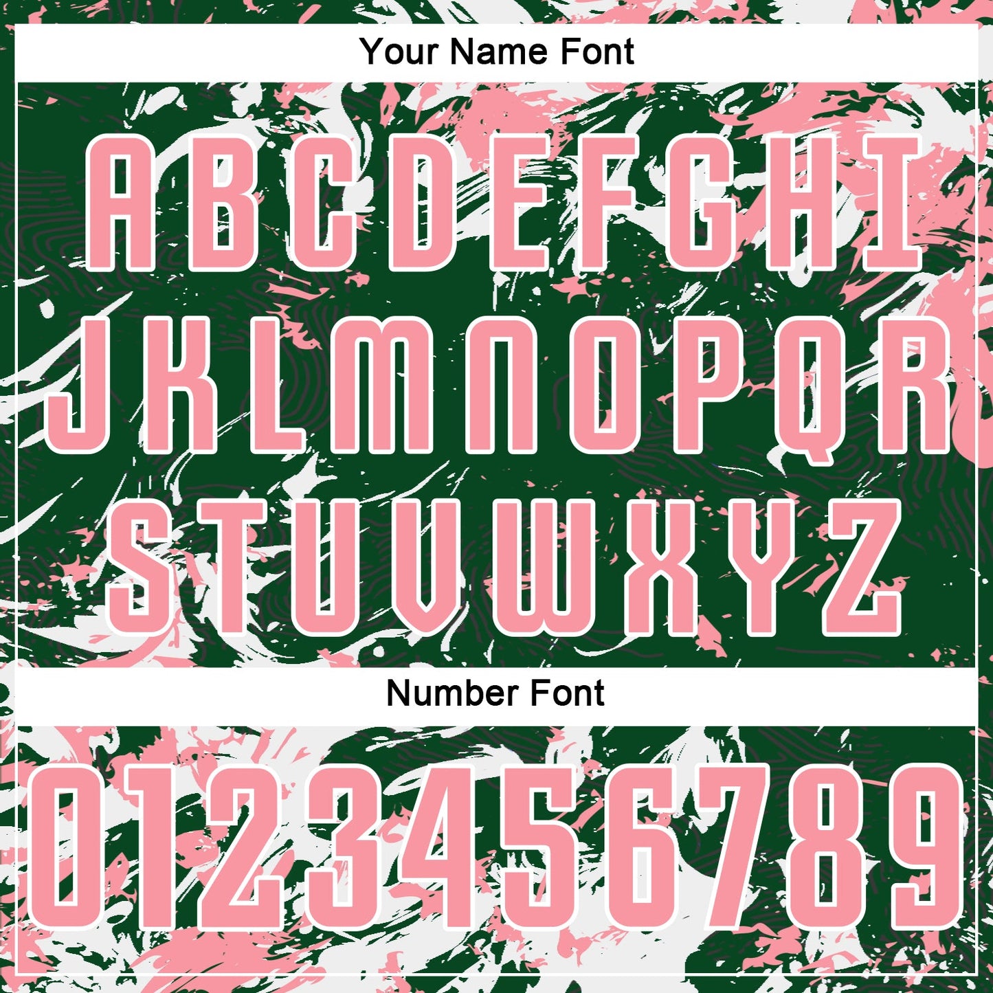 Custom Green Medium Pink-White Fluid Art Splash Sublimation Soccer Uniform Jersey Limited