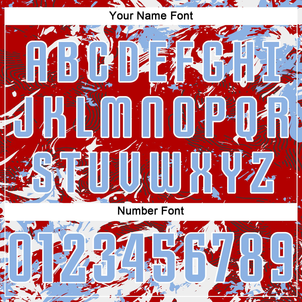 Custom Red Light Blue-White Fluid Art Splash Sublimation Soccer Uniform Jersey Limited