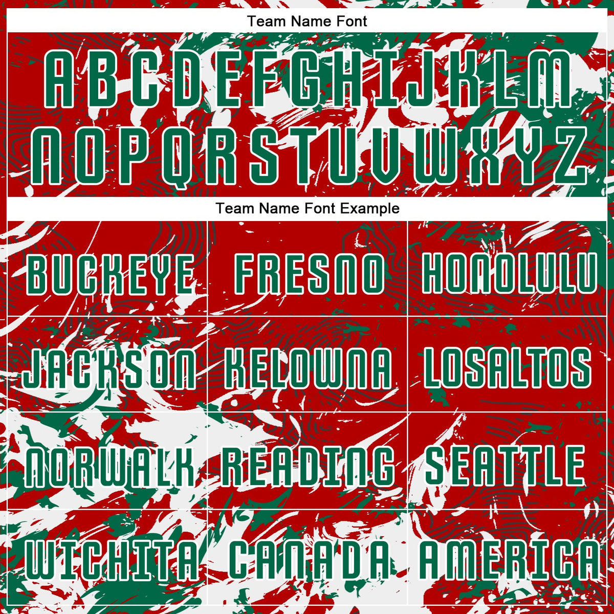 Custom Red Kelly Green-White Fluid Art Splash Sublimation Soccer Uniform Jersey Limited