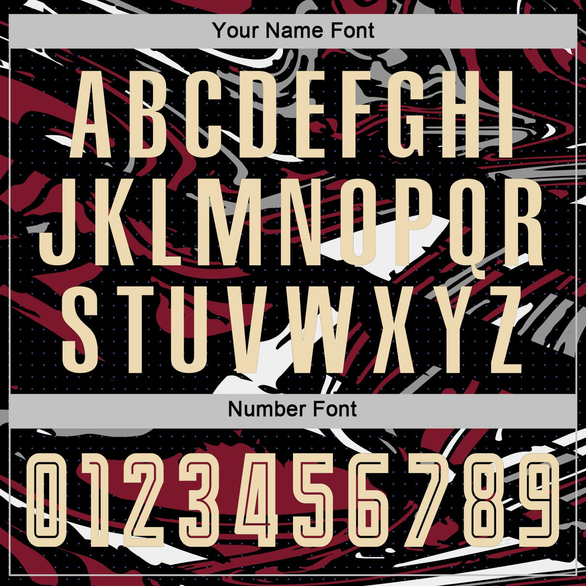 Custom Figure Cream Black-Crimson Fluid Art Splash Sublimation Soccer Uniform Jersey Limited