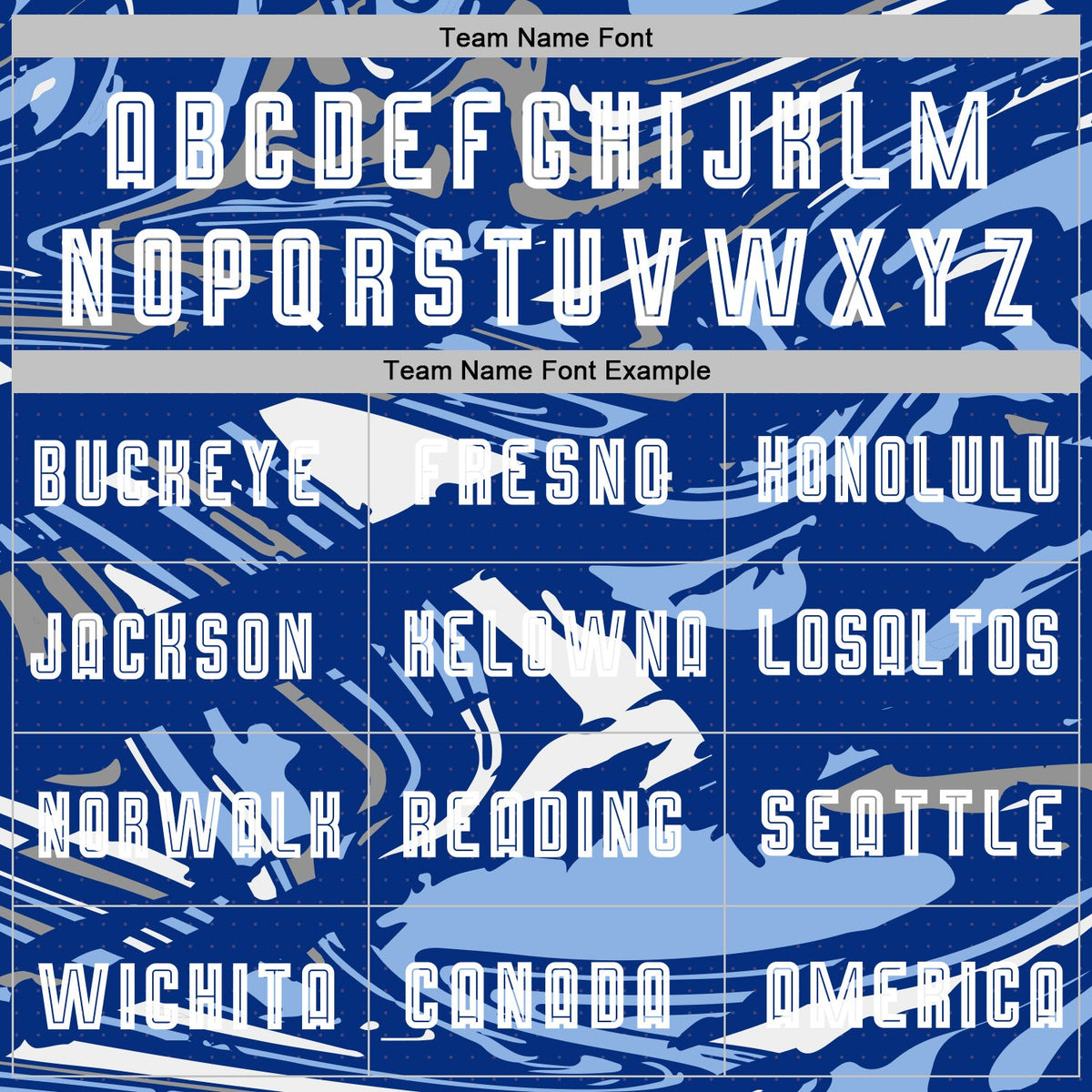 Custom Figure White Royal-Light Blue Fluid Art Splash Sublimation Soccer Uniform Jersey Limited