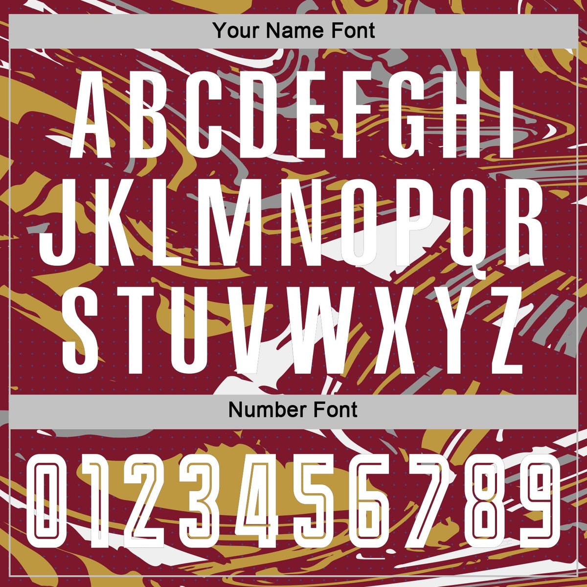 Custom Figure White Crimson-Old Gold Fluid Art Splash Sublimation Soccer Uniform Jersey Limited