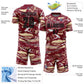Custom Figure Black Crimson-Cream Fluid Art Splash Sublimation Soccer Uniform Jersey Limited