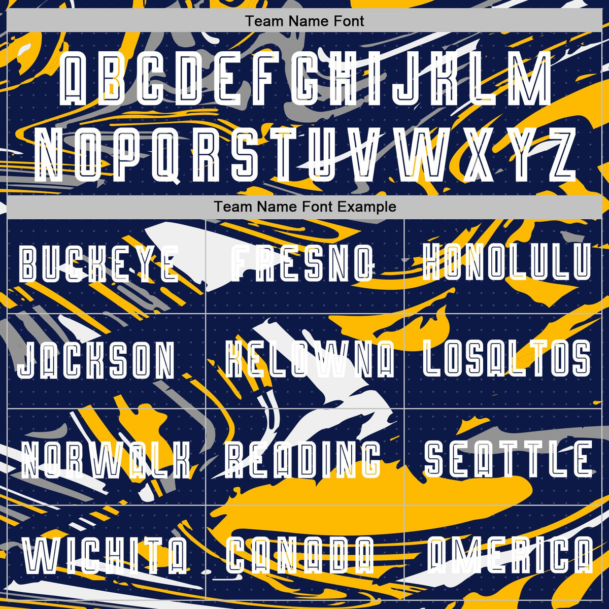 Custom Figure White Navy-Gold Fluid Art Splash Sublimation Soccer Uniform Jersey Limited