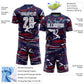 Custom Figure White Navy-Crimson Fluid Art Splash Sublimation Soccer Uniform Jersey Limited