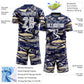 Custom Figure White Navy-Cream Fluid Art Splash Sublimation Soccer Uniform Jersey Limited