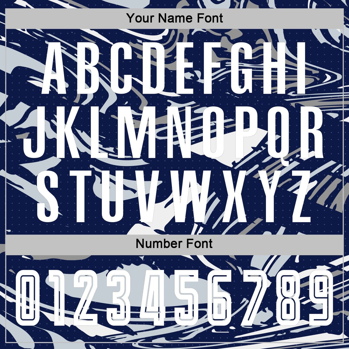 Custom Figure White Navy-Silver Fluid Art Splash Sublimation Soccer Uniform Jersey Limited