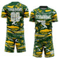 Custom Figure White Green-Yellow Fluid Art Splash Sublimation Soccer Uniform Jersey Limited