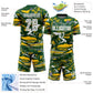 Custom Figure White Green-Yellow Fluid Art Splash Sublimation Soccer Uniform Jersey Limited