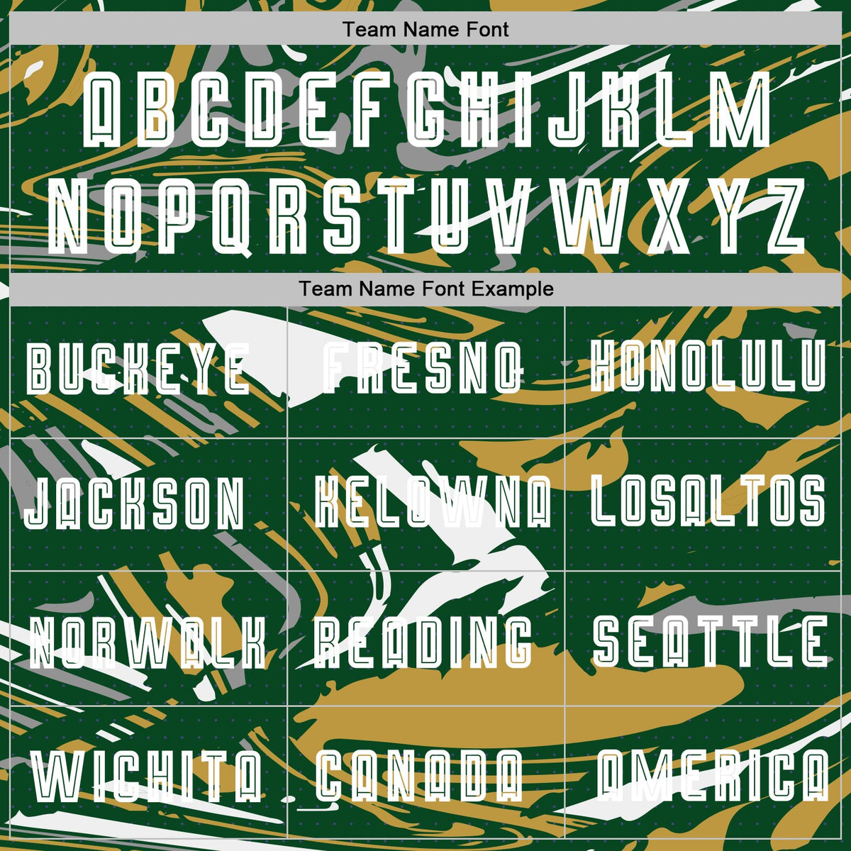 Custom Figure White Green-Old Gold Fluid Art Splash Sublimation Soccer Uniform Jersey Limited