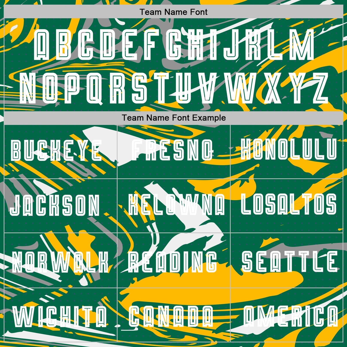 Custom Figure White Kelly Green-Gold Fluid Art Splash Sublimation Soccer Uniform Jersey Limited