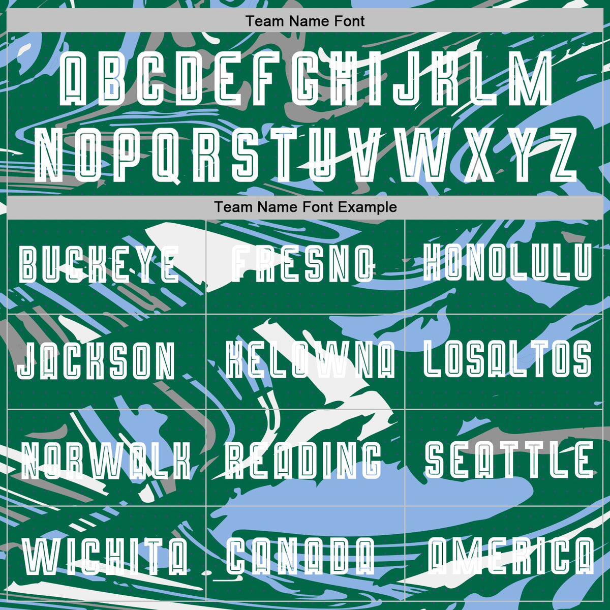 Custom Figure White Kelly Green-Light Blue Fluid Art Splash Sublimation Soccer Uniform Jersey Limited