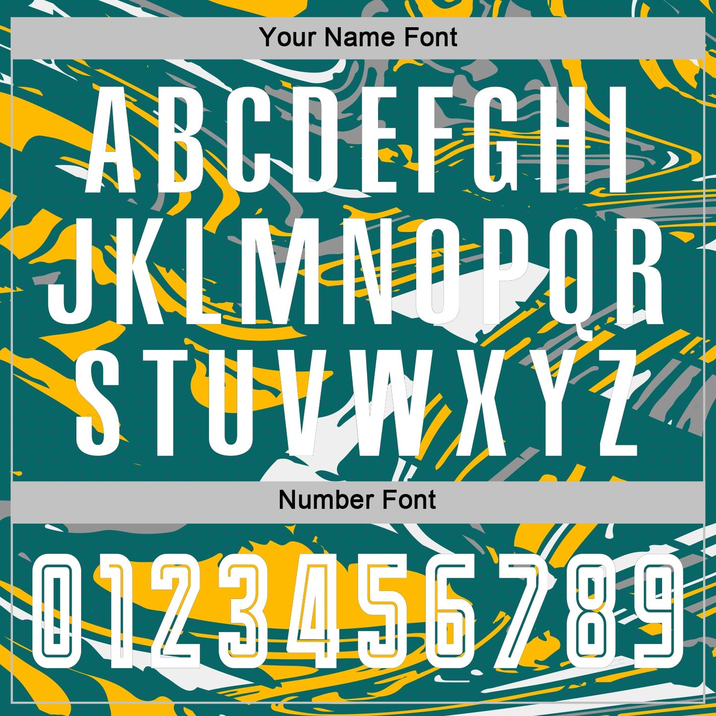 Custom Figure White Teal-Gold Fluid Art Splash Sublimation Soccer Uniform Jersey Limited