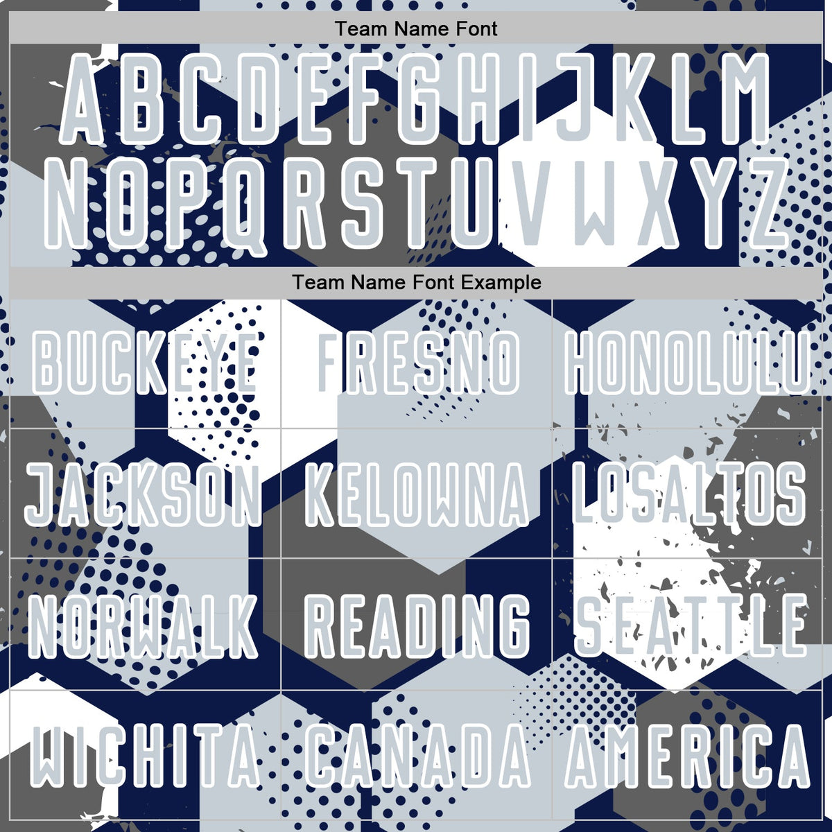 Custom Navy Silver-White Geometric Shape Sublimation Soccer Uniform Jersey Limited