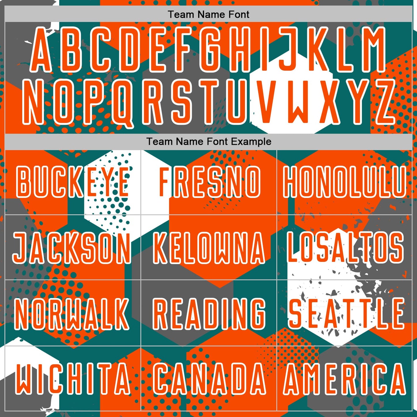 Custom Teal Orange-White Geometric Shape Sublimation Soccer Uniform Jersey Limited