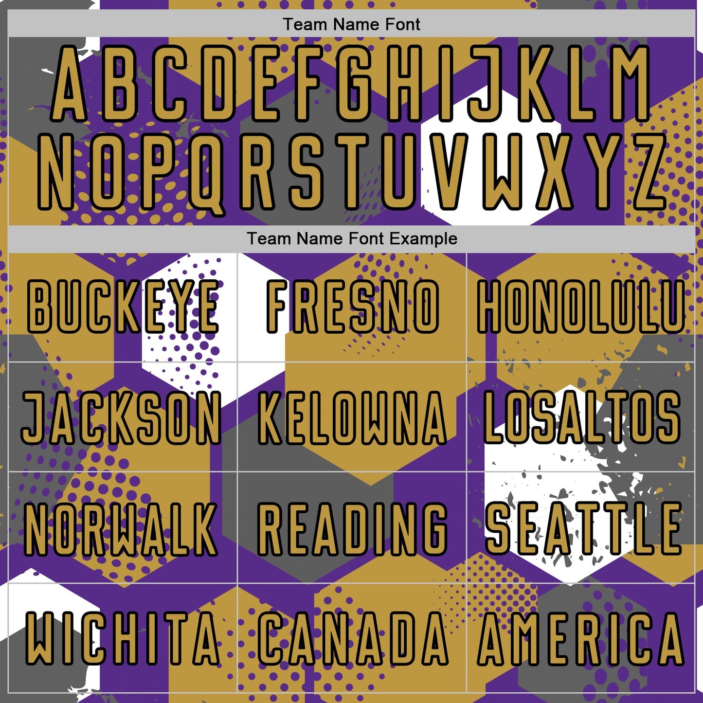 Custom Purple Old Gold White-Black Geometric Shape Sublimation Soccer Uniform Jersey Limited