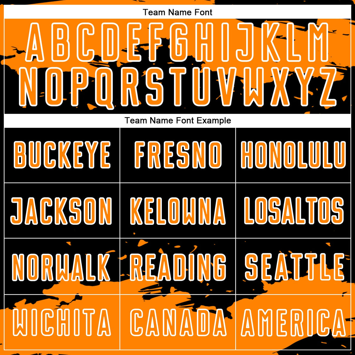 Custom Black Bay Orange-White Abstract Fragment Art Sublimation Soccer Uniform Jersey Limited